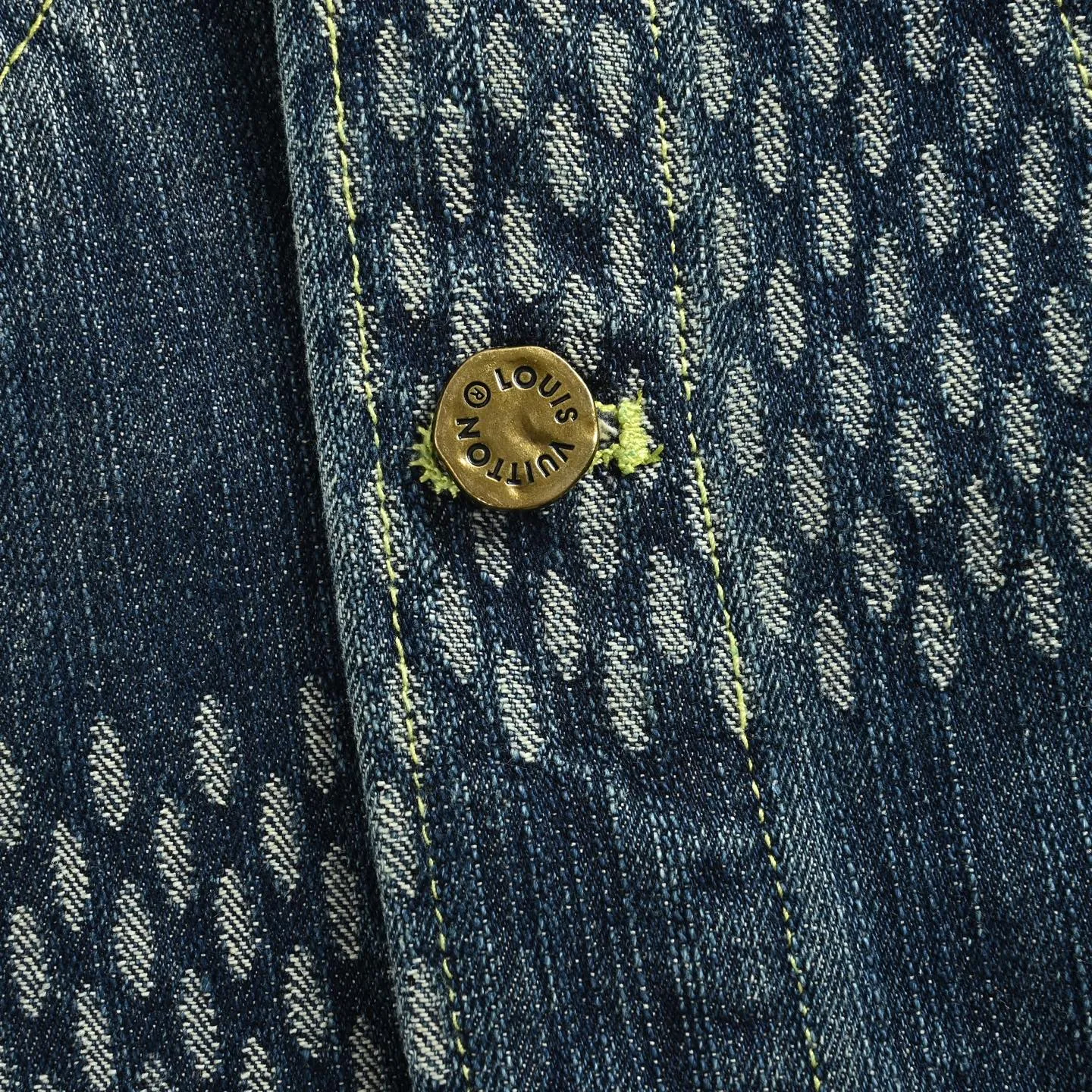 Louis Vuitton/Louis Vuitton Classic checkerboard washed denim jacket jacket